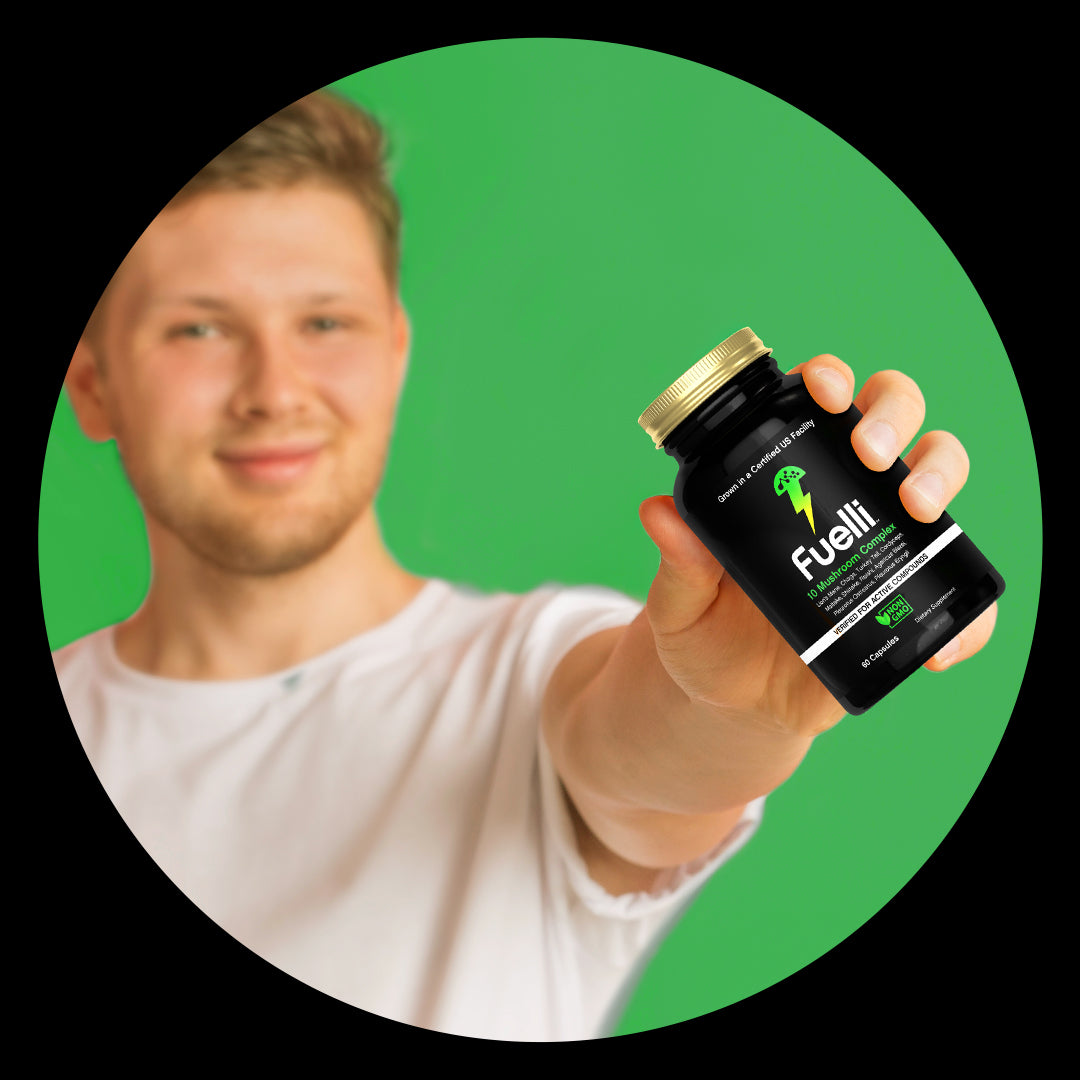 Organic Mushroom Capsules | Grown in a Certified US Facility | 10-in-1 Complex 1,200 mg | Lion’s Mane, Chaga, Turkey Tail, Maitake, Shiitake, Reishi & More | Laboratory Tested | Superior Absorption